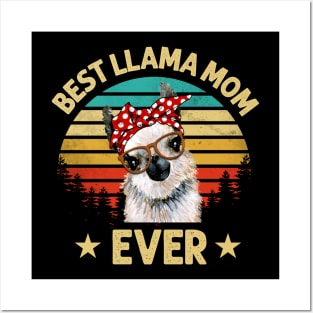 Best Llama Mom Ever Posters and Art